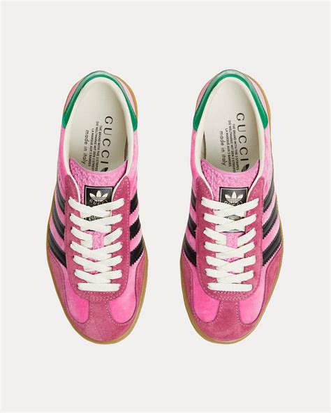 pink green gucci gazelle|gucci pink velvet.